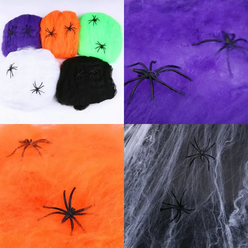 Spider and Web Decor