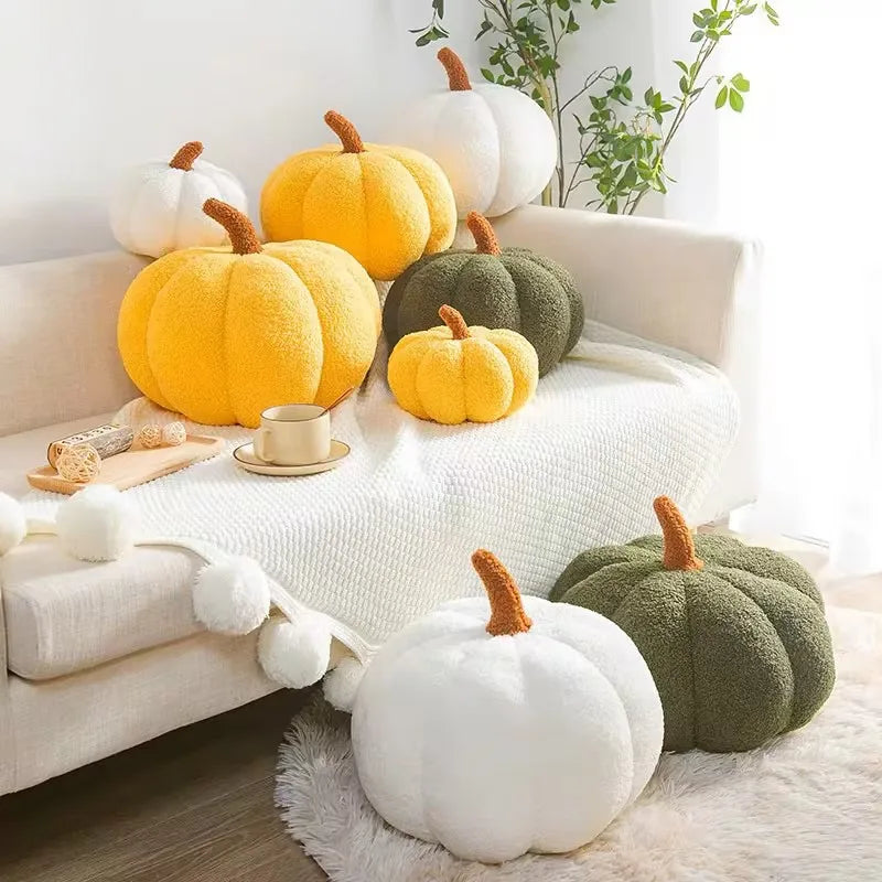 Cozy Pumpkin Plush Accents