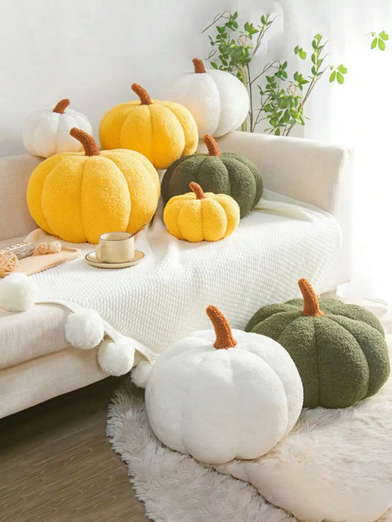 Cozy Assorted Pumpkin Plushes