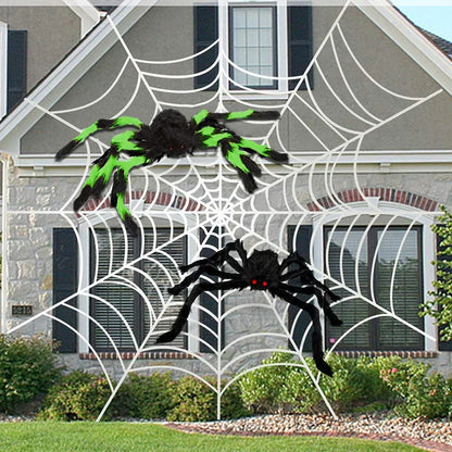 Spider and Web Decor