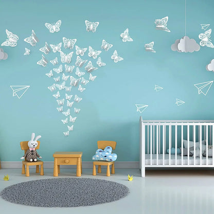 Radiant Butterfly Wall Stickers (12pcs)